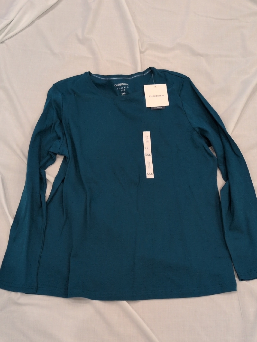 croft & barrow Teal Classic Crewneck Tee